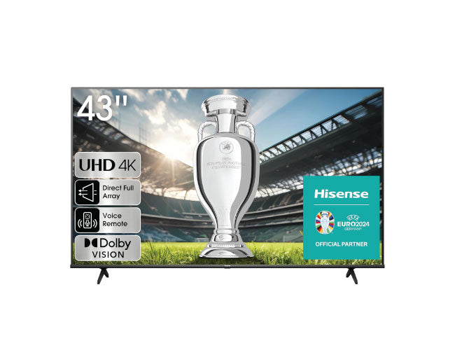 Hisense 43 Inch VIDAA UHD 4K LED Smart TV with Dolby Vision 43E6K
