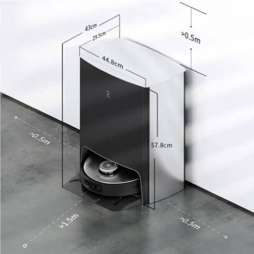 ECOVACS DEEBOT X1 Cleaning Robot, 3-in-1 Auto Vacuum With Mop and Sweep, Dock Cleaning Station, Obstacle Avoidance, and Mapping, Voice and App Control