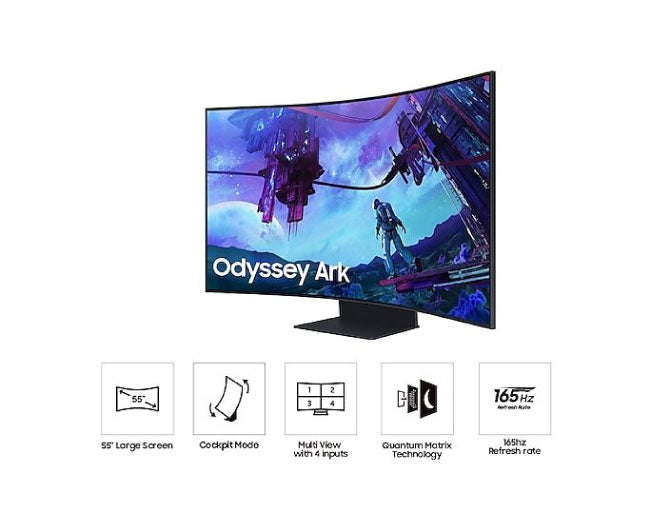 Samsung 55 Inch Monitor - Odyssey S55CG970NU 139.7 cm 55" 4K Ultra HD LED Black