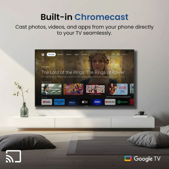 Star Track 65 Inch 4K Ultra HD Bezel less Google TV ST-65K