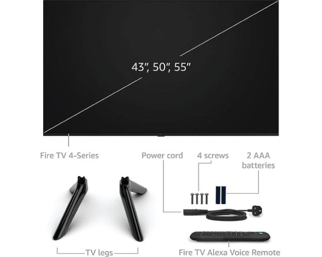 Amazon 4-Series Fire TV N400 50 Inch Smart 4K UHD HDR LED TV 50N400A