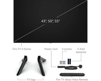 Amazon 4-Series Fire TV N400 50 Inch Smart 4K UHD HDR LED TV 50N400A