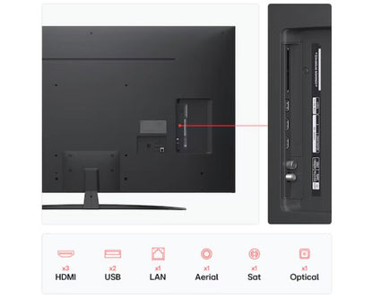 LG 75 inch NanoCell AI NANO81 4K Smart TV 2025 75NANO81A