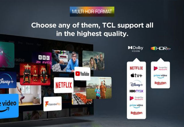 TCL 55 Inch Smart 4K Ultra HD HDR QLED Android TV 55C655K 