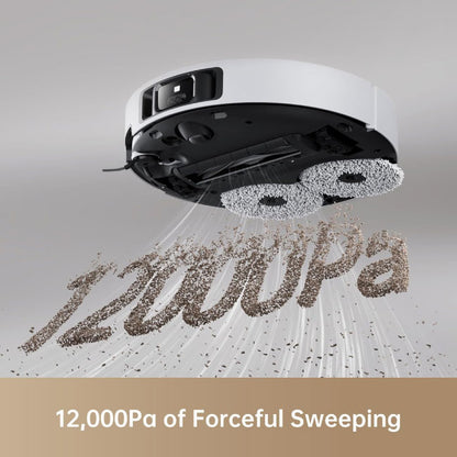 Dreame X40 Ultra Complete Robot Vacuum Cleaner with Mop function 12,000Pa Suction Power, 70°C Mop, Automatic Emptying & Refilling