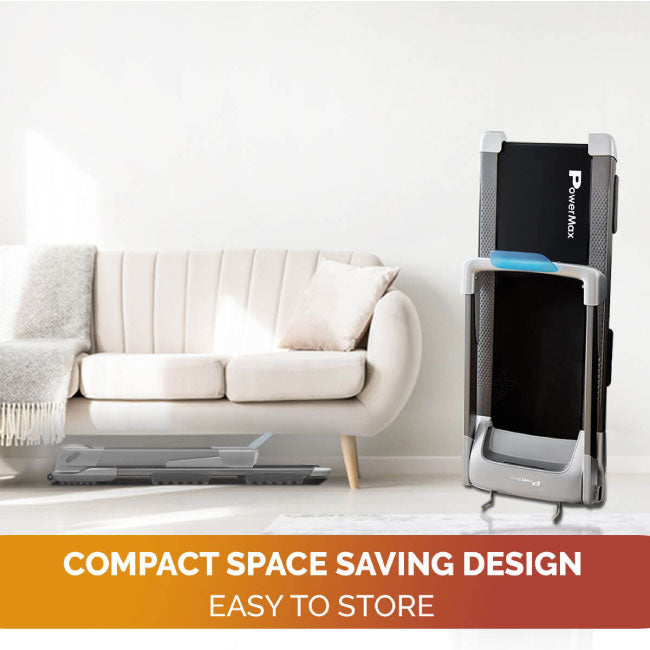 PowerMax UrbanTrek TD-M4 Motorized Ultra-Compact Foldable Treadmill with Smartphone App