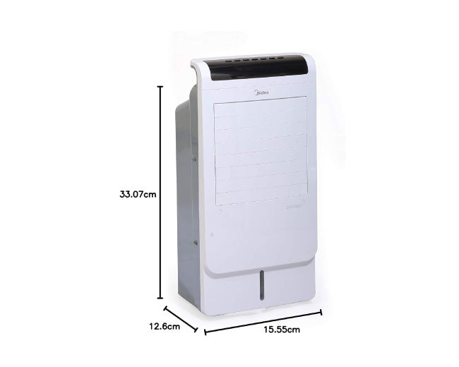 Midea Summer and Winter Air Cooler with Remote, Heavy Duty, 2 Speeds, Both Indoor Outdoor, Whisper-Quiet, Low Power 60W AC120-15C
