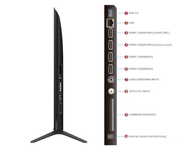 TCL 55 Inch Q6C Premium QD-Mini LED 144Hz 4K Smart TV 55Q6C