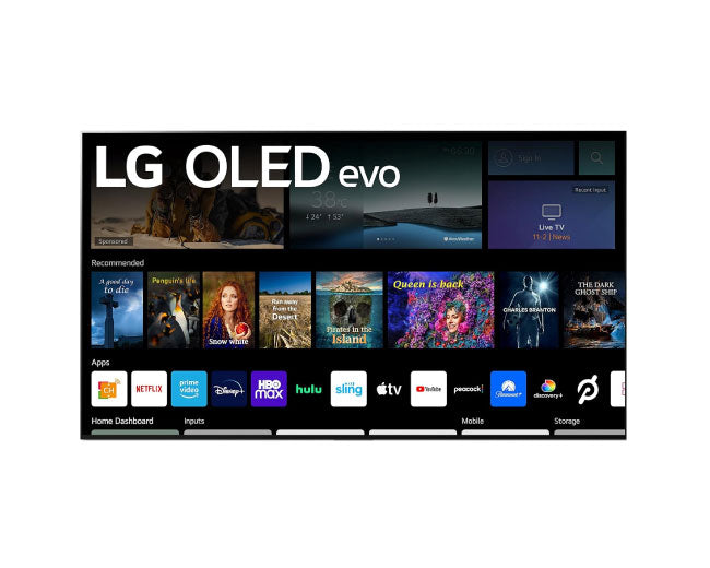 LG 77 Inch OLED 77G2 4K Smart TV evo Gallery Edition TV w/AI ThinQ OLED77G2PUA