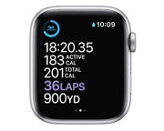 Apple Watch Series 6 GPS 44mm Silver Aluminum Case with White Sport Band