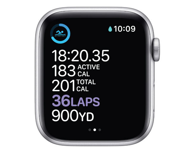 Apple Watch Series 6 GPS 44mm Silver Aluminum Case with White Sport Band