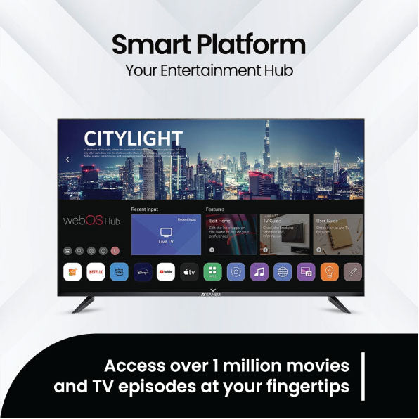 Sansui 24 Inch WebOS LED Smart TV with HDR, Dolby Vision S24TAHW