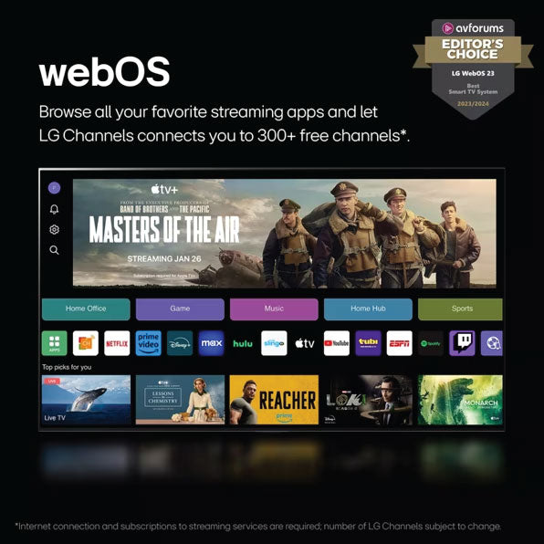 LG 55 Inch Class UHD Series 4K UHD TV with webOS 24 55UT7570