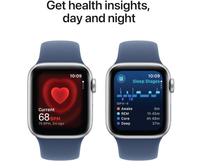 Apple Watch SE (2nd Gen) GPS 44mm Smartwatch Fitness & Sleep Tracker, Crash Detection, Heart Rate Monitor