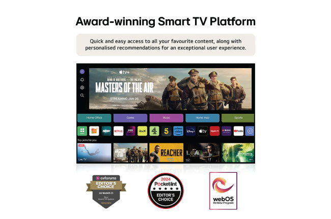 LG 75 Inch LG UHD AI UT91 4K Smart TV 2024 75UT91006LA