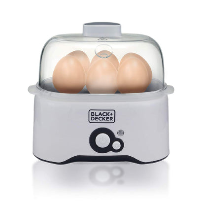 Black+Decker EG200-B5 Egg Cooker, 7-Egg Capacity with Poaching Pans
