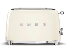 Smeg TSF01CREU 2-Slice Retro Toaster - Cream, 950W