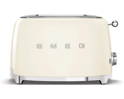 Smeg TSF01CREU 2-Slice Retro Toaster - Cream, 950W