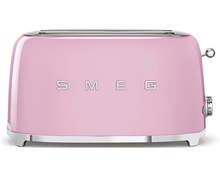 Smeg TSF02PKUK 4-Slice Retro Toaster - Pink, 1500W