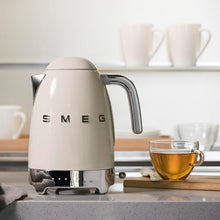 Smeg KLF04CRUK 50's Style Variable Temperature Kettle, 1.7L, Cream
