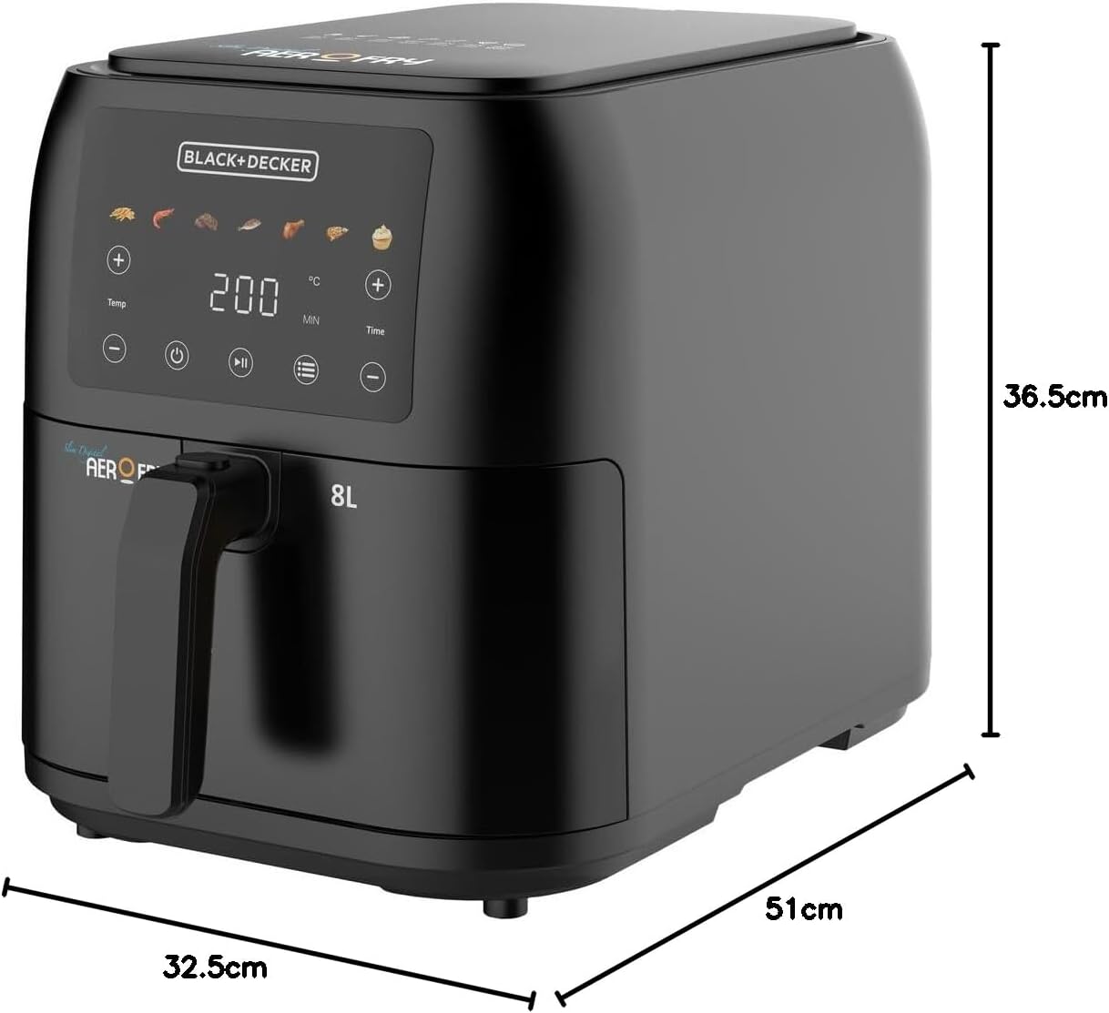 Black+Decker SAF80-B5 Family Size Air Fryer