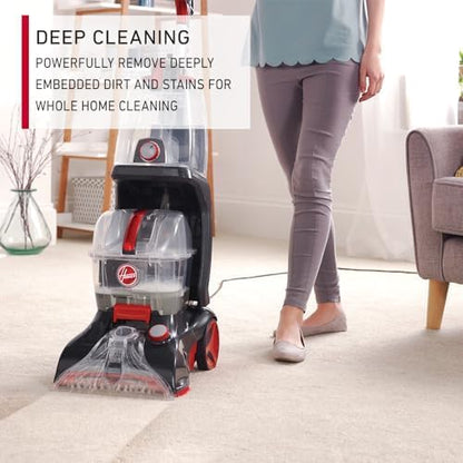 Hoover Carpet & Floor Cleaner Power Scrub Elite with Quick dry and Spin Scrub CWGDH012