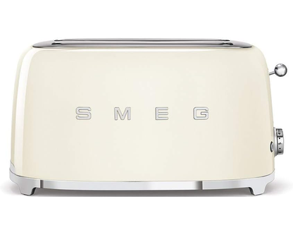 Smeg TSF02CRUK 50's Style 4-Slice Toaster, Cream