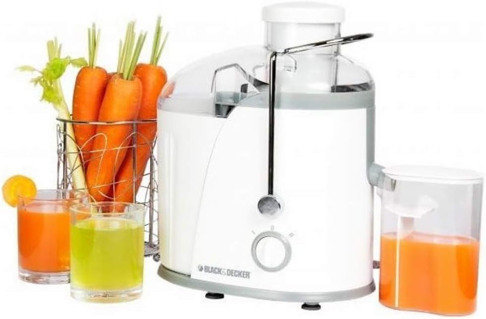 Black+Decker JE400-B5 400W Juice Extractor - Wide Feeding Chute, Stainless Steel Filter