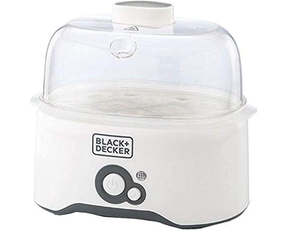 Black+Decker EG200-B5 Egg Cooker, 7-Egg Capacity with Poaching Pans