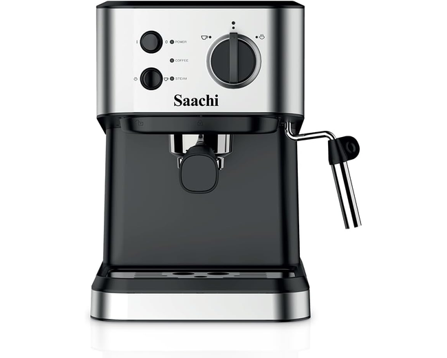 Saachi Coffee Maker NL-COF-7068-BK With 20 Bar High Pressure Pump