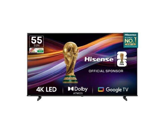 Hisense 55 inch E6N Series 4K Ultra HD Smart LED Google TV 55E6N