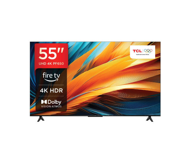 TCL 55 Inch 4K Ultra HD HDR TV Smart LED Fire TV 55PF650