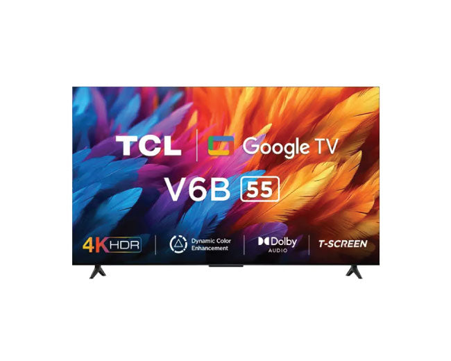 TCL 55 Inch V6B TCL 4K HDR Google TV Edgeless Design 55V6B