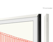 Samsung Customisable Modern White Bezel for The Frame 85 Inch TV VG-SCFA85WTBRU