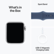 Apple Watch SE (2nd Gen) GPS 40mm Smartwatch Silver, Fitness & Sleep Tracker, Crash Detection, Heart Rate Monitor