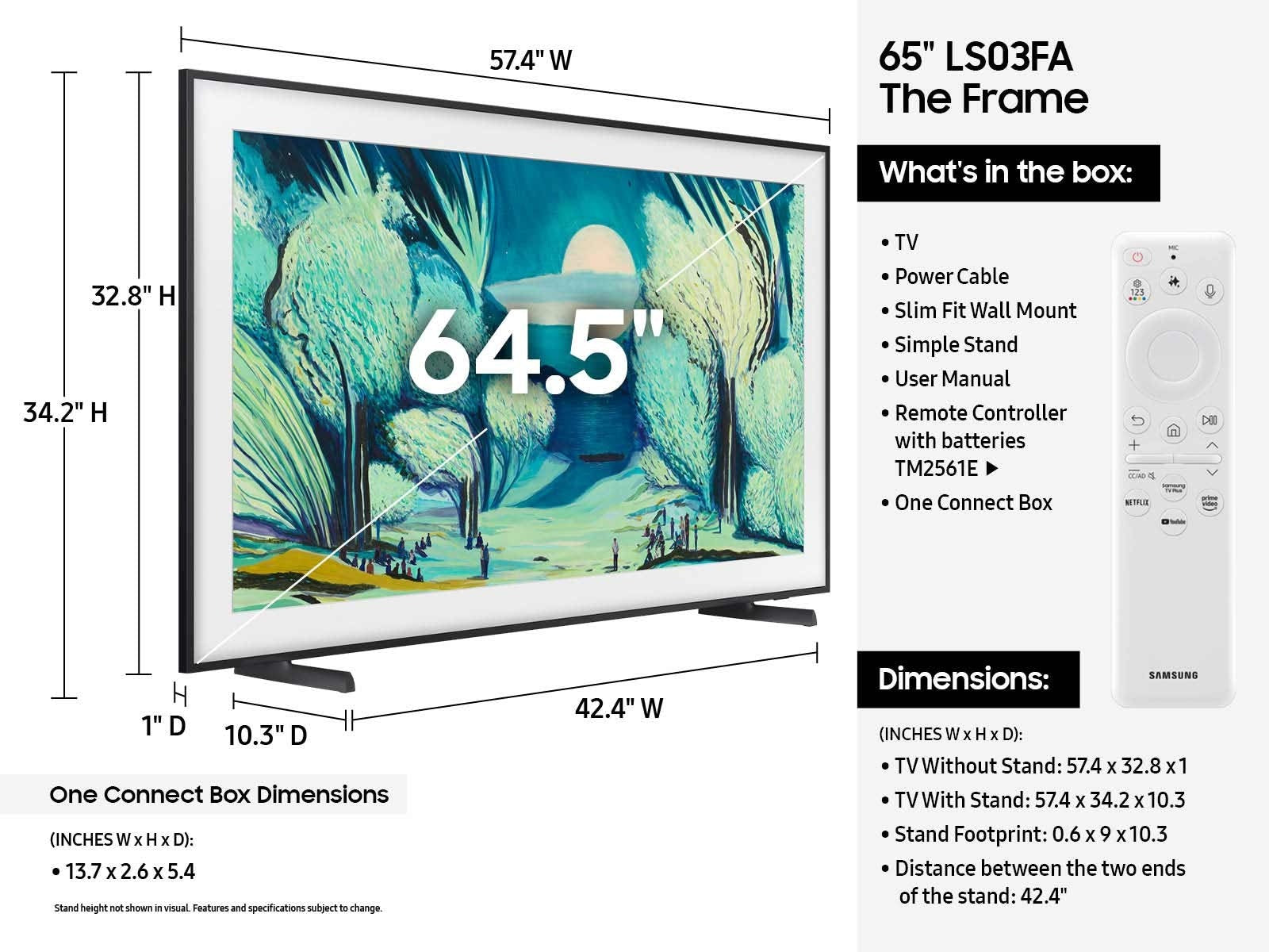 Samsung 55 Inch Class The Frame 4K Samsung Vision AI Smart TV 2025 55LS03FA