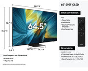 Samsung 65 Inch Class OLED S95F 4K Samsung Vision AI Smart TV 2025 65S95F 