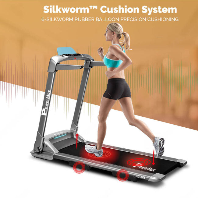 PowerMax UrbanTrek TD-M4 Motorized Ultra-Compact Foldable Treadmill with Smartphone App