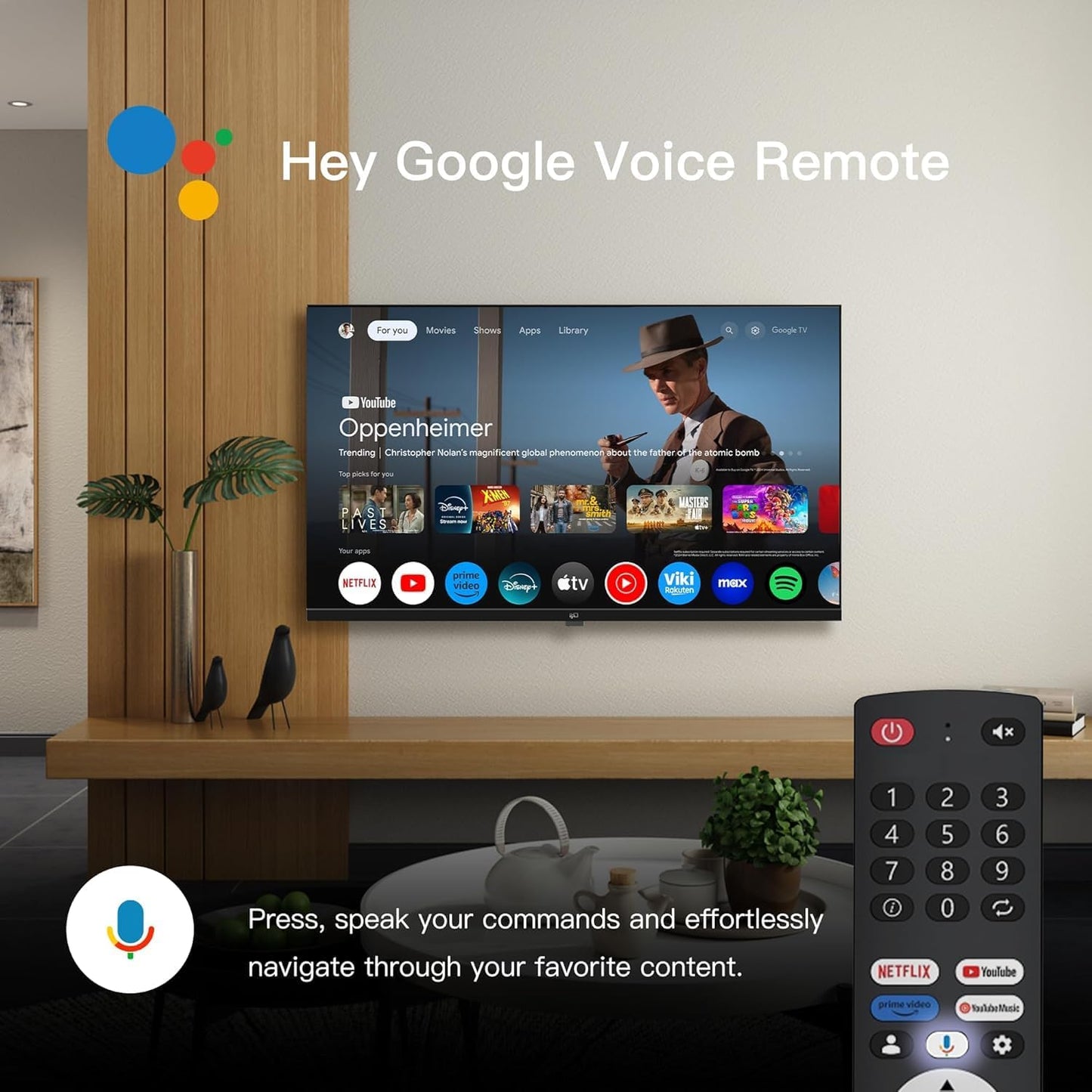 65 Inch Smart Google TV 4K UHD with Google Play HDR 10, Dolby Audio, Voice Remote, Stream Live TV XG65-C3