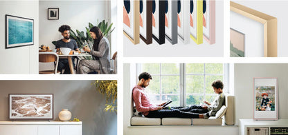 Samsung 32 Inch The Frame Customizable Bezel Platinum VG-SCFT32STXC