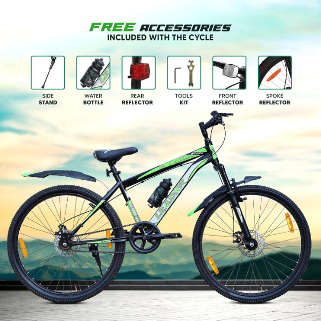 Leader Spyder Mountain Bike, Single Speed, 27.5 Inch Wheel Size for Men 27.5T