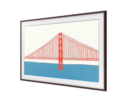 Samsung Customizable Modern Brown Bezel for The Frame 75 Inch VG-DCFA75BWBRU