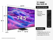 Samsung 75 Inch Class Neo QLED QN80F 4K Samsung Vision AI Smart TV 2025 75QN80FD