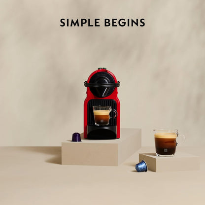 Nespresso Inissia Capsule Coffee Machine - Red