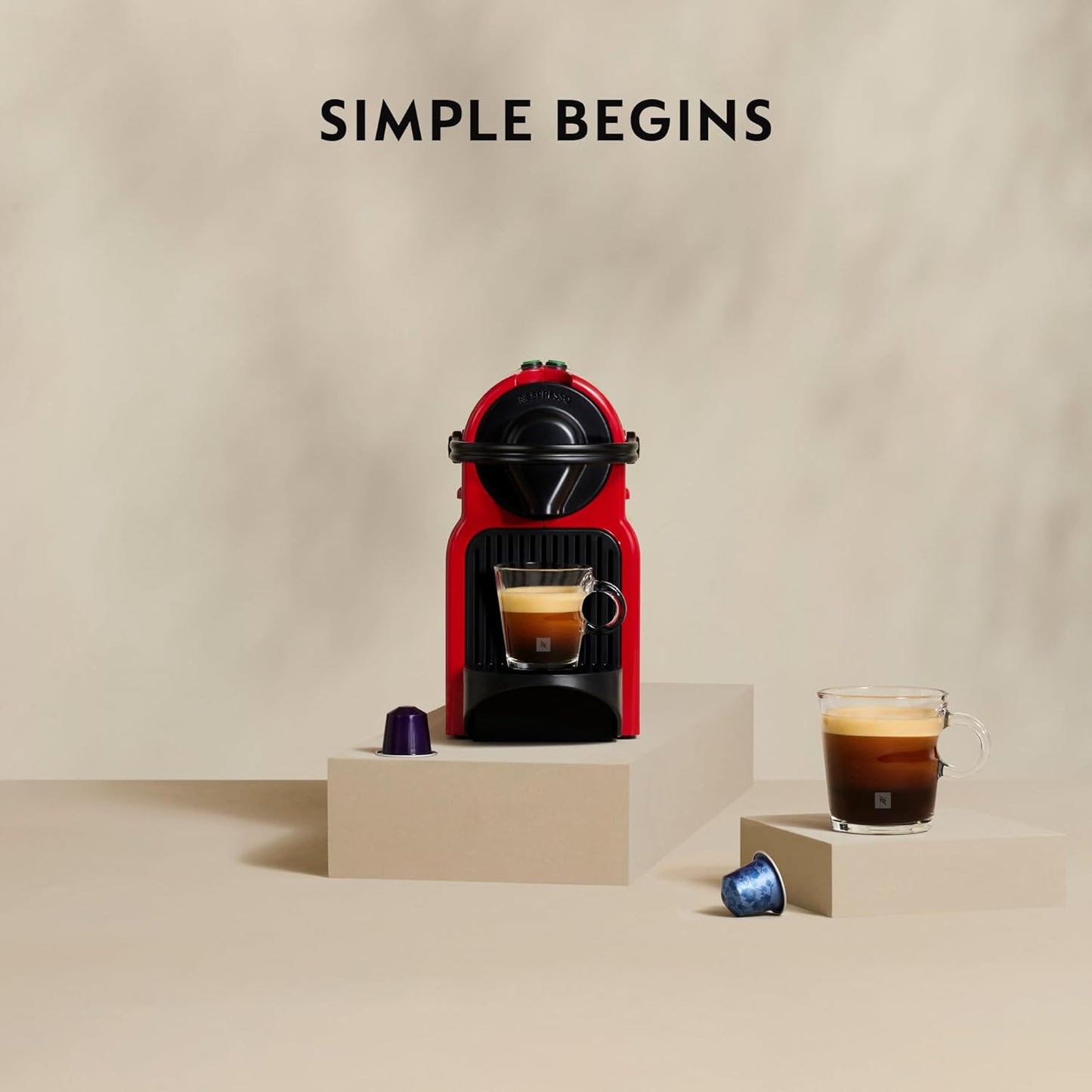 Nespresso Inissia Coffee Machine C40 Automatic Capsule Brewing