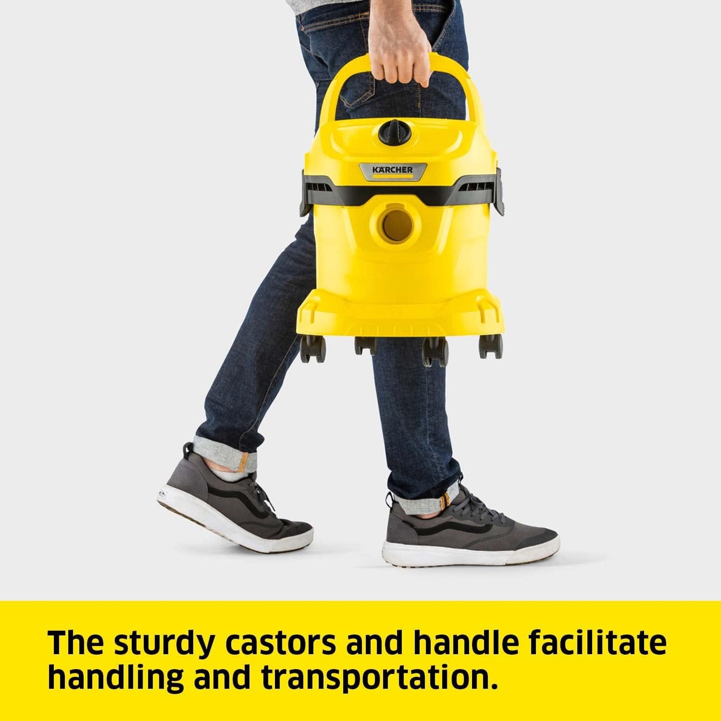 Karcher WD 2 Plus Wet & Dry Vacuum Cleaner - 1000W, 12L Tank