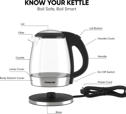 Nikai Electric Glass Kettle NK303G