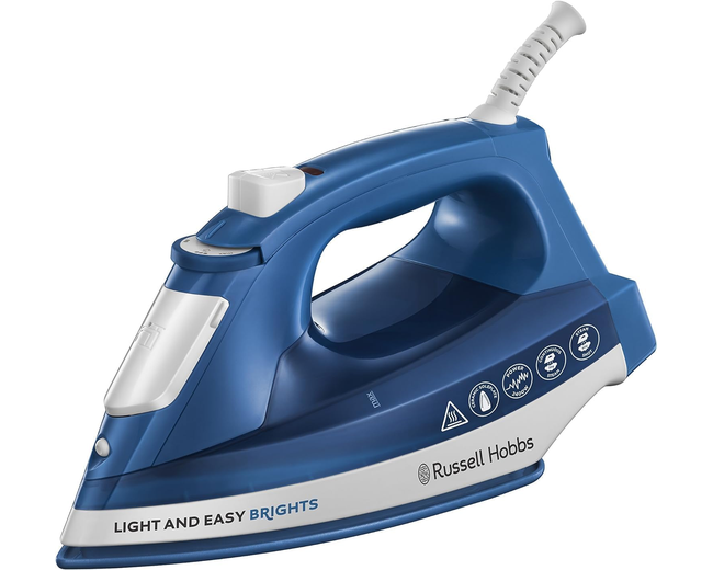 Russell Hobbs Steam Iron 2400W Max Power Portable Clothing Iron 26483GCC