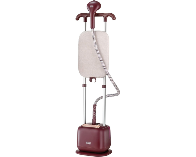 BLACK+DECKER Double Pole Garment Steamer 2400W 2L Tank 10 Steam GSTD2450-B5