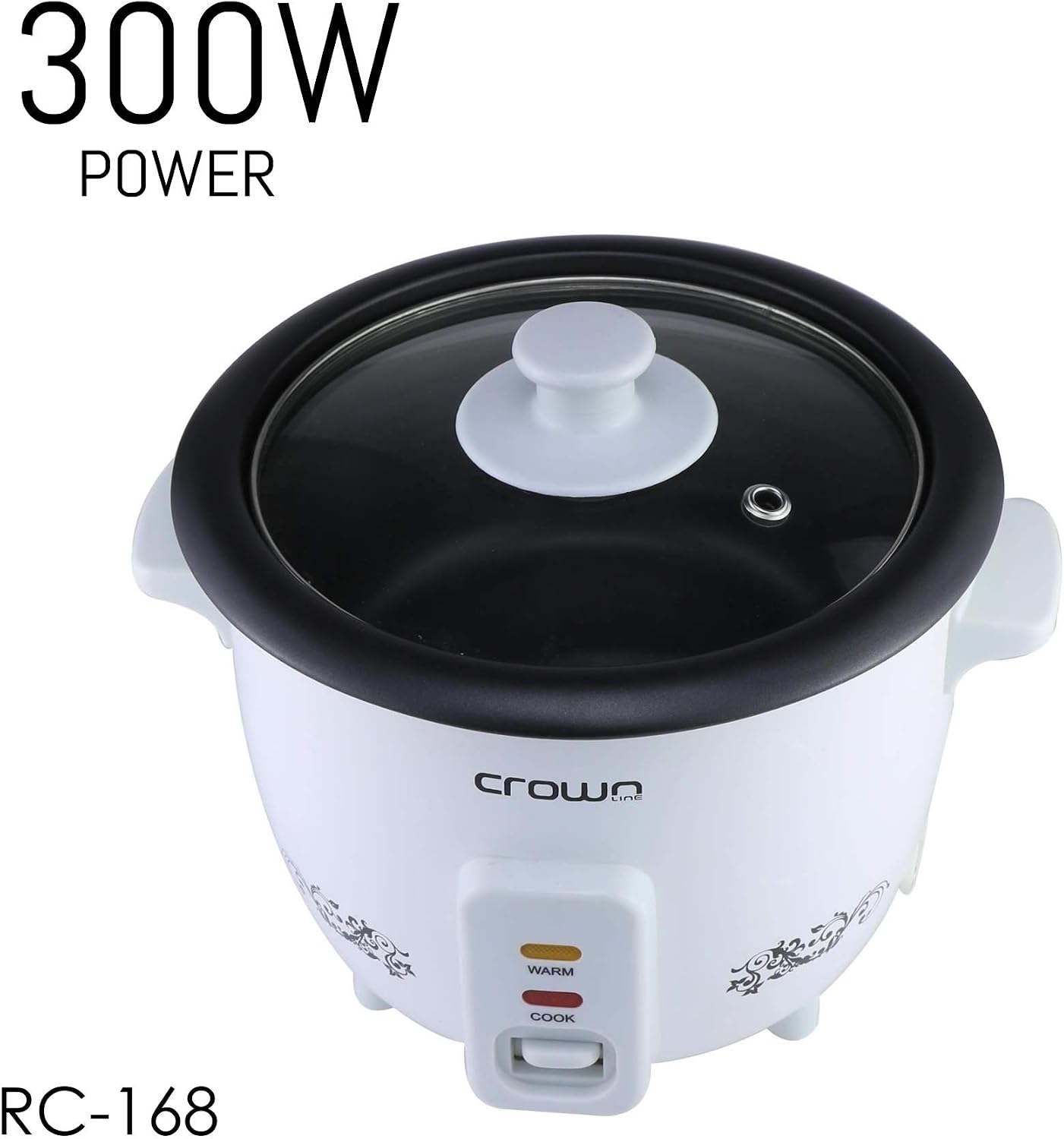Crownline Rice Cooker with Steamer RC-168